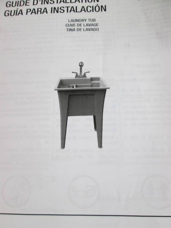 lot 145 image: Laundry Tub & Faucet Kit -Retail 1...