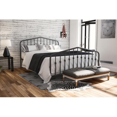 lot 79 image: Bushwick Platform Metal Bed Frame K...