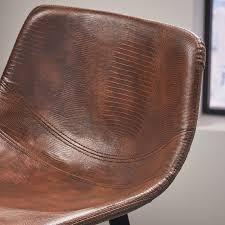 lot 4 image: (2 pc) 29 Bar Stools (Snakeskin Br...