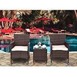 lot 8 image: (3 PC) Lafayette Rattan Conversatio...