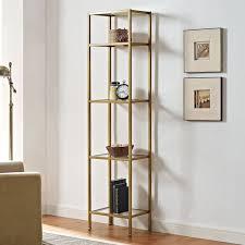 lot 127 image: Crosley Furniture Bookcase (Gold)...
