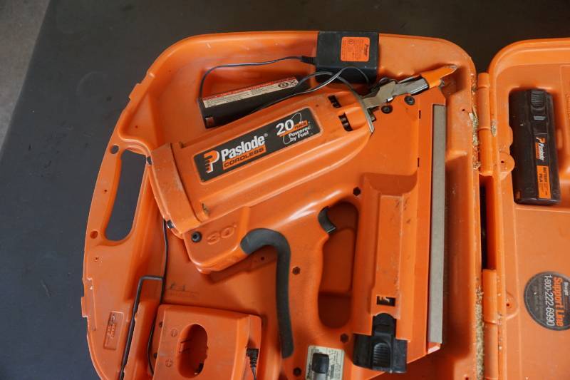 lot 20 image: Passlode 30 Degree Cordless Framing Nailer With Case