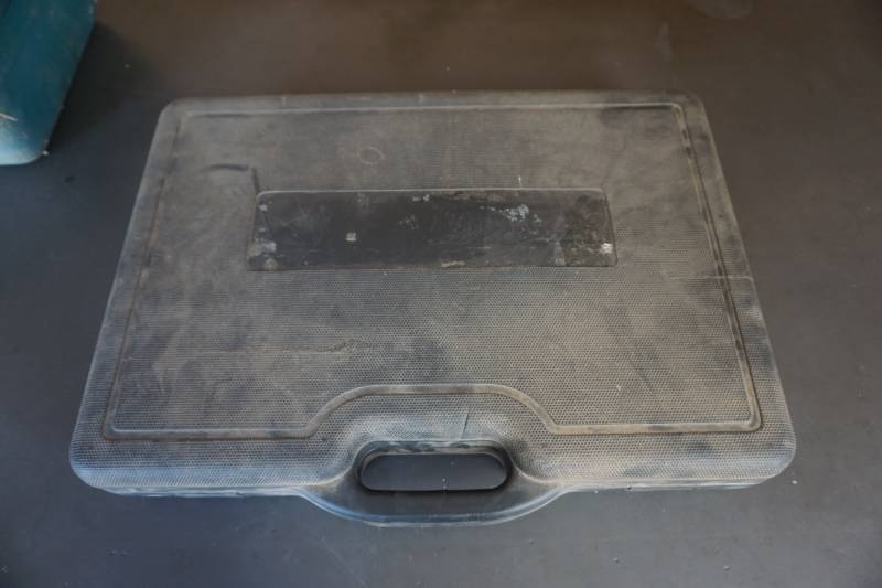 lot 23 image: North American Tile Tool Company Perfect Hole Cutter Tools With Abrasives and Case