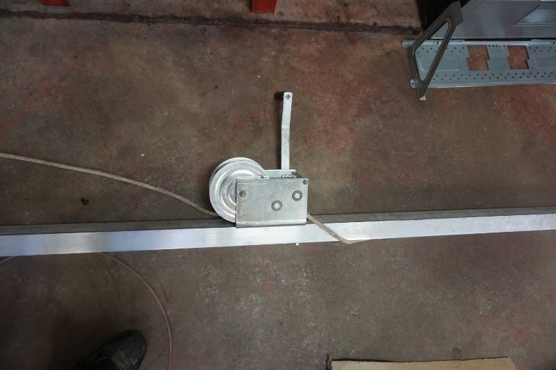 lot 61 image: 12 Marine Dock Boat Utility Hoist With Winch and Rope