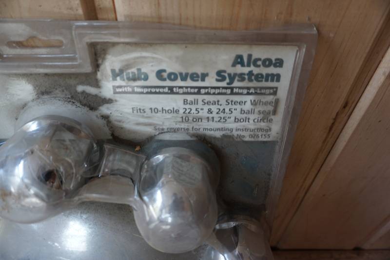 lot 51 image: Alcoa Truck Hub Cover Set