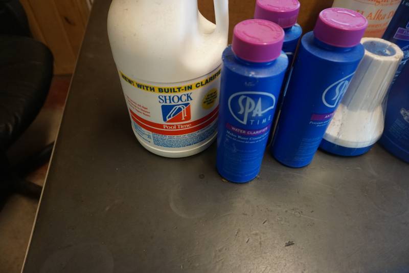 lot 90 image: Lot of Pool Cleaning & Treatment Supplies