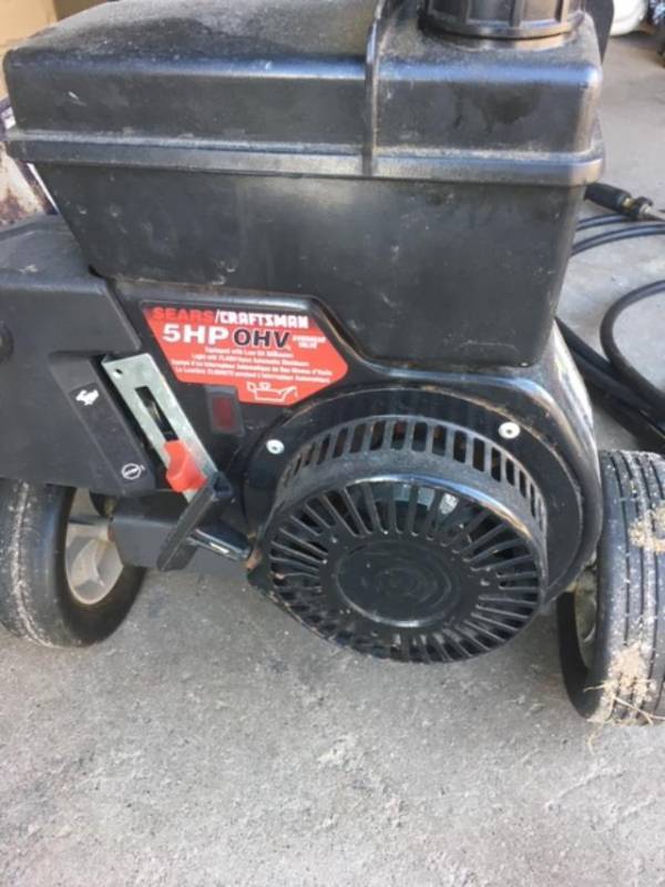 lot 16 image: Sears Craftsman 1900 PSI Gas Powered High Pressure Washer
