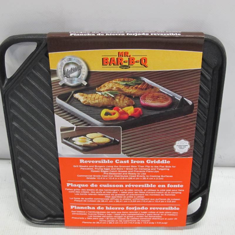 Mr. Bar-B-Q Reversible Cast Iron Griddle Model 08102X