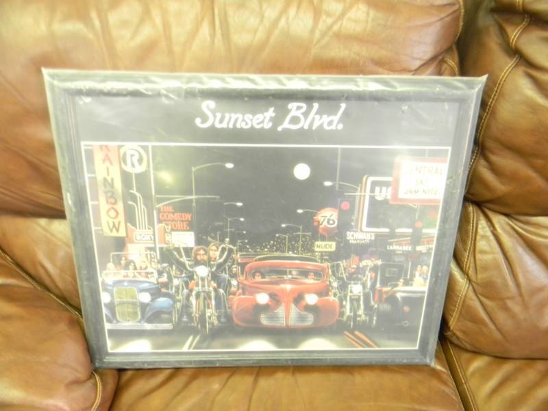 NOS. David Mann Sunset Blvd approx 22x18. STILL IN PLASTIC - SEE PICTURES