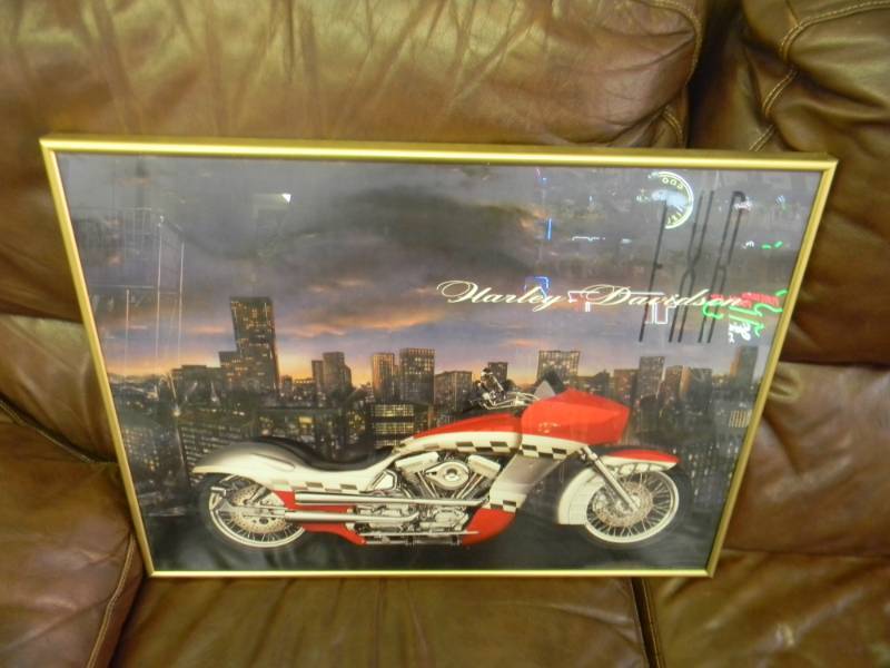 COOL Harley Davidson FXR Photo. Approx 24x18 - SEE PICTURES