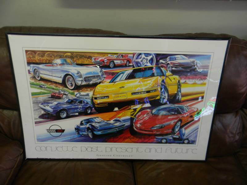 NICE Corvette History Poster approx 36x24 - SEE PICTURES