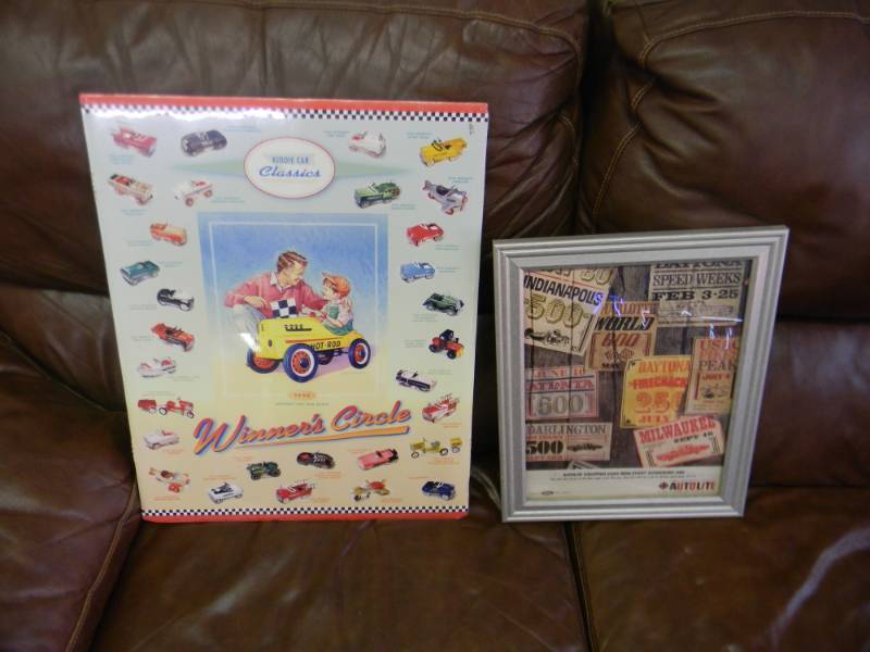 Set of Two Automobile Pieces Winners Circle and Autolite - SEE PICTURES