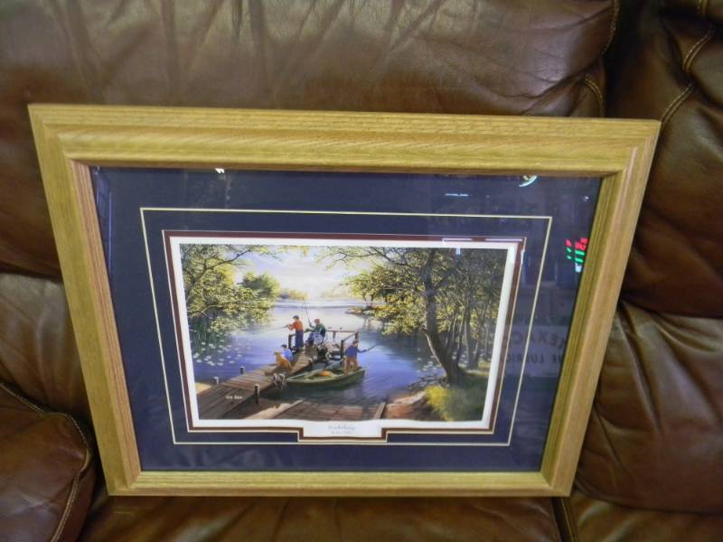 Sunfishing by Ken Zylla approx 22x20 - SEE PICTURES