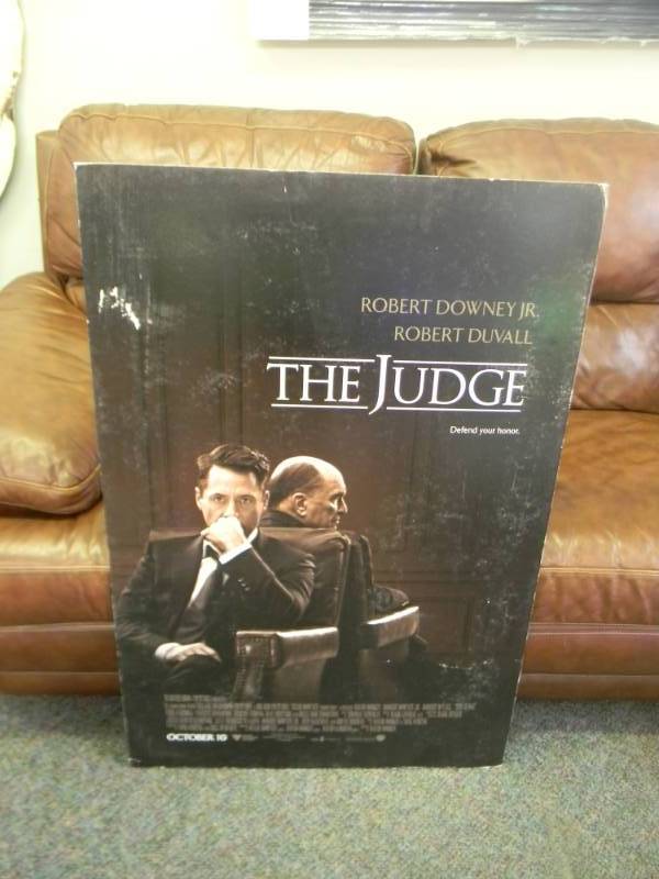 The Judge Movie Poster on Poster Board approx 27x40 - SEE PICTURES