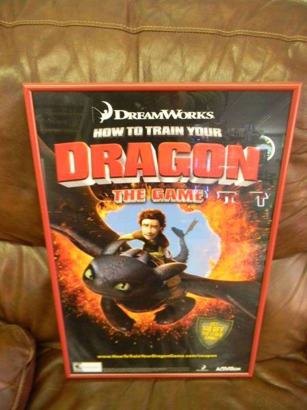 How to Train Your Dragon Poster approx 14x20 - SEE PICTURES