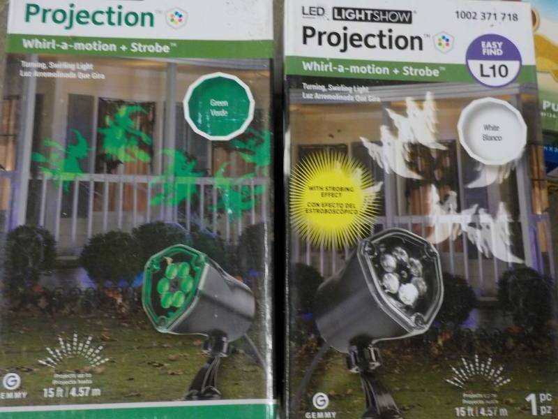 lot 8 image: Set of 2 LED Lightshow Projection W...
