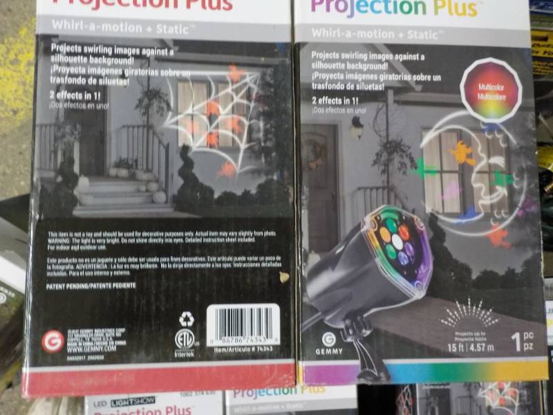 lot 12 image: Set of 2 LED Lightshow Projection W...