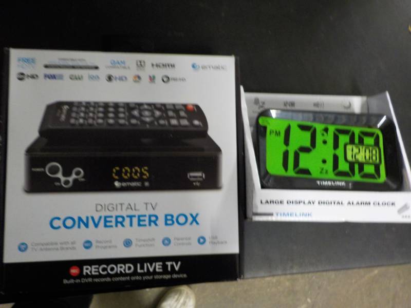 lot 37 image: Digital TV Converter Box and Large ...