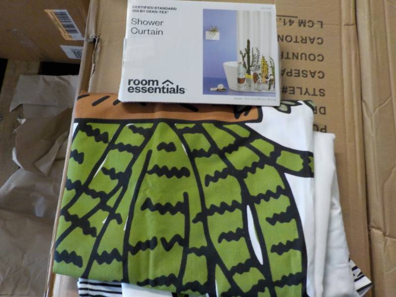 lot 55 image: Room Essentials Shower Curtain...