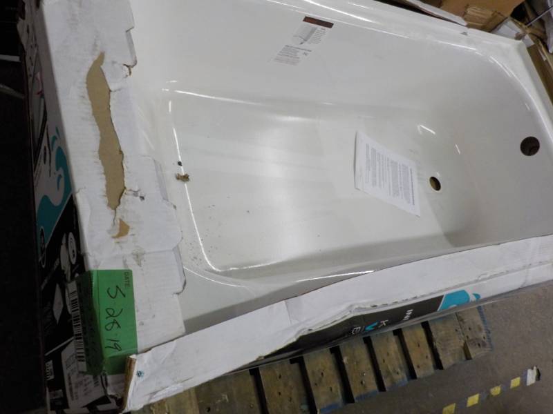 lot 59 image: Bootz cast Steel Bath Tub- Right Dr...