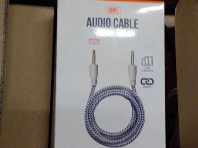 lot 77 image: Case of 84 Audio Cables...