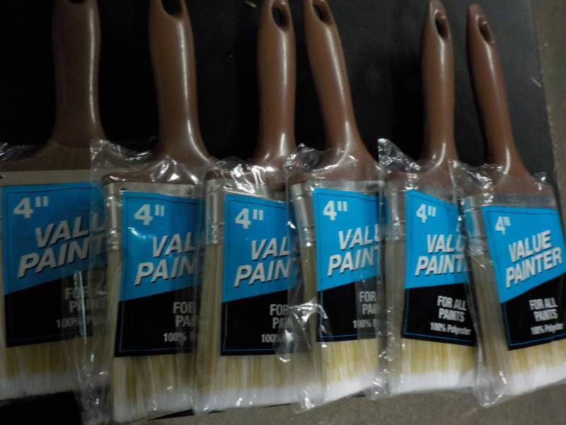 lot 100 image: 6 -4 Paint Brushes...