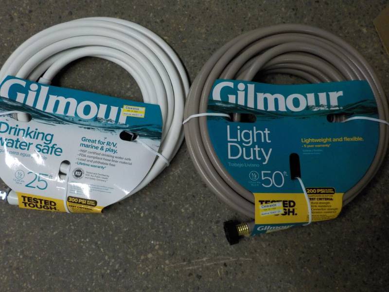 lot 123 image: Gilmour Light Duty 50 ft Hose and G...