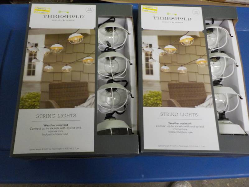 lot 126 image: 2 Sets Threshold String Lights...