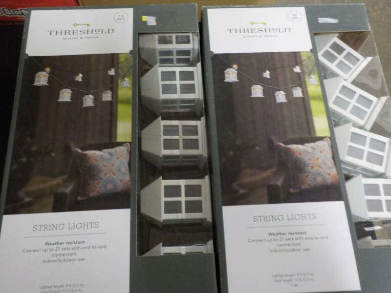 lot 146 image: set of 2 Threshold String Lights...