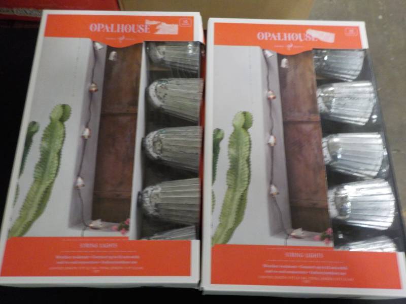 lot 151 image: 2 sets of OpalHouse String Lights...