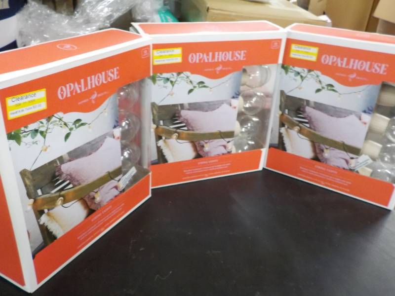 lot 152 image: 3 sets of OpalHouse String Lights...