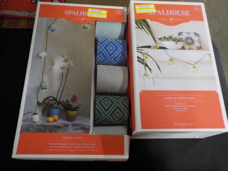 lot 153 image: 2 sets of OpalHouse String Lights...