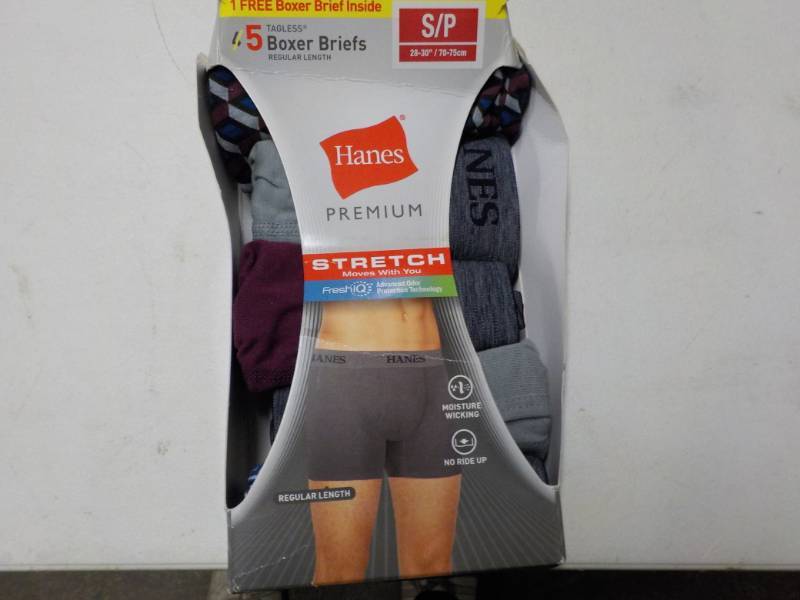 lot 165 image: Hanes Size S Boxer Briefs new...