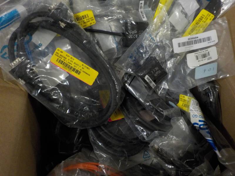 lot 183 image: 4 Speakers and Box of Cords...