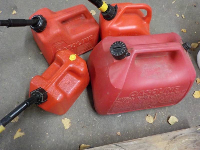 lot 203 image: 4 Gas Cans...