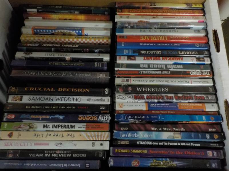 lot 216 image: 2 Boxes of DVDs...