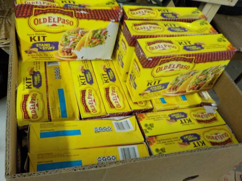 lot 221 image: Case of Old El Paso Taco Dinner Kit...