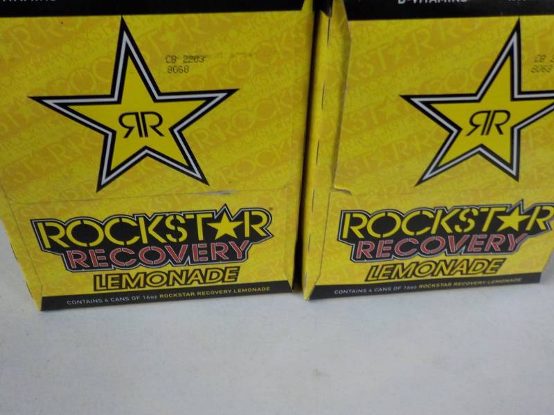 lot 231 image: 2 -4 packs Rockstar Recovery Lemona...