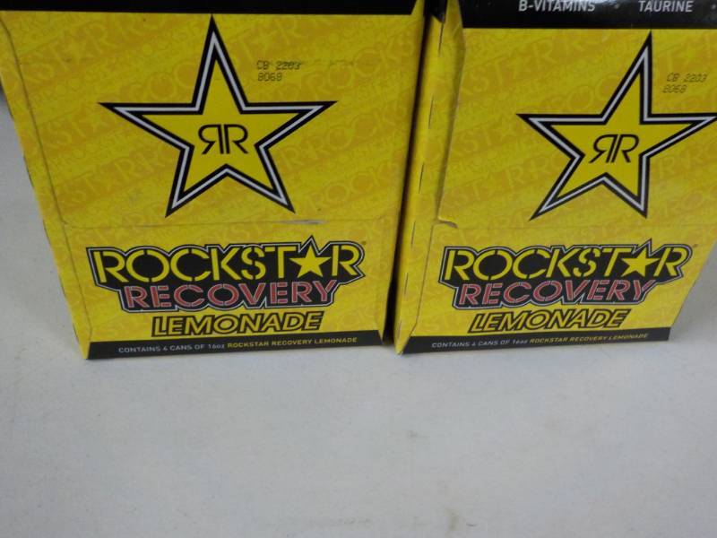 lot 232 image: 2 -4 packs Rockstar Recovery Lemona...