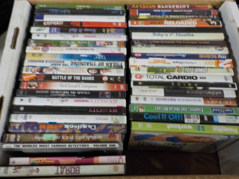 lot 236 image: Box of DVDs    ...