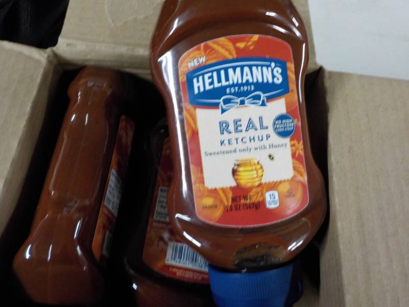 lot 240 image: Case of 6 Bottles Hellmans Real Ket...