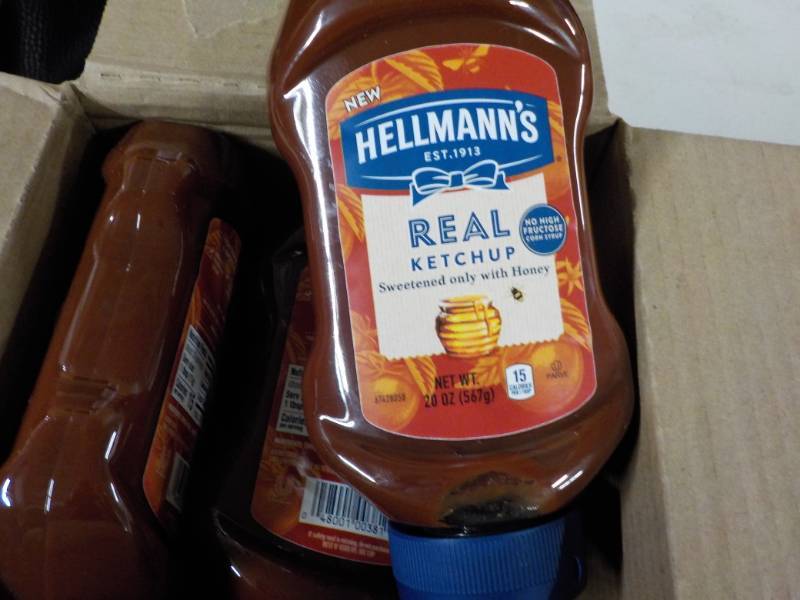 lot 241 image: Case of 6 Bottles Hellmans Real Ket...