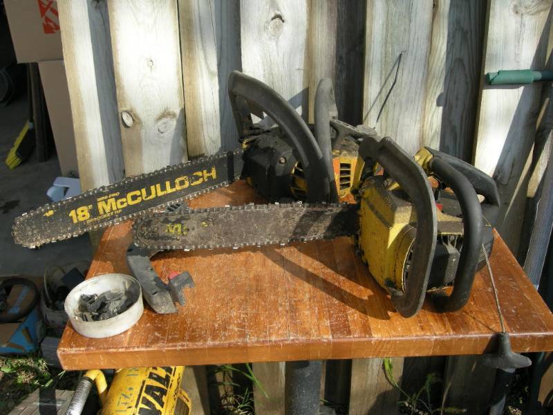 lot 85 image: 2 McCulloch Chainsaws for Parts or Repair