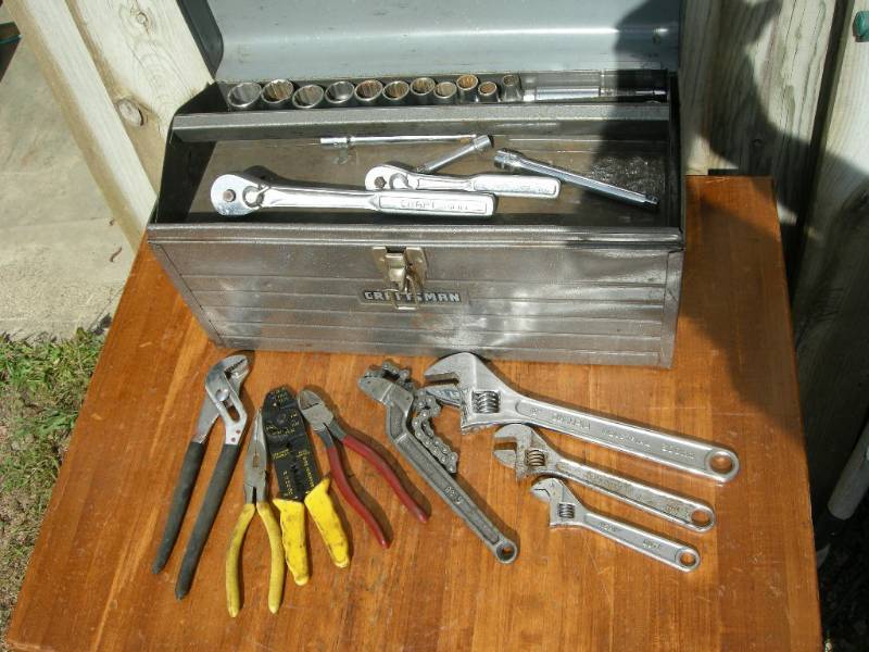 lot 23 image: Craftsman Toolbox, Sockets, Wrenches