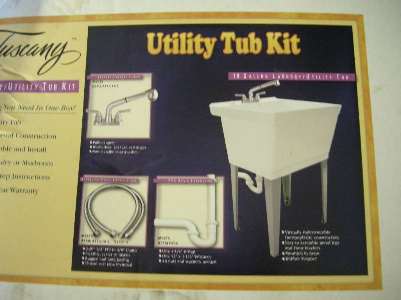 lot 117 image: LaundryUtility Tub Kit