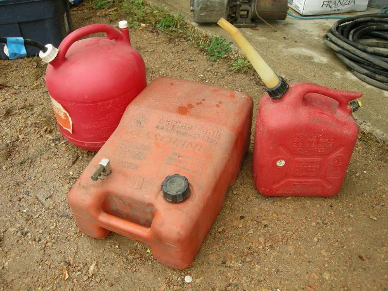 lot 166 image: Outboard Gas Can and Others