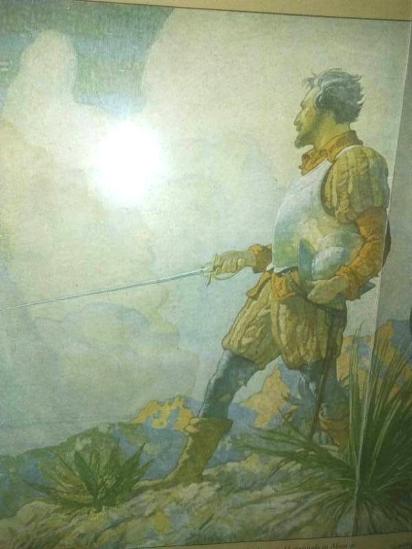 lot 166 image: Framed picture  glass, The Discoverer