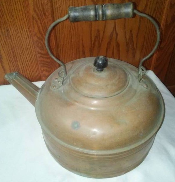 lot 170 image: Old Copper Kettle tea pot