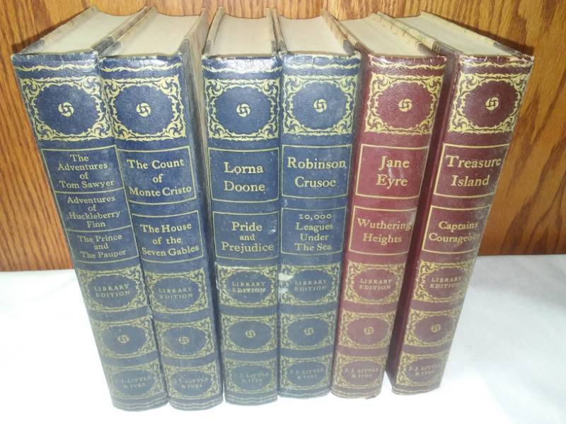 lot 318 image: Six books - Classics. Treasure Island, Mark Twain, Pride and Prejudice