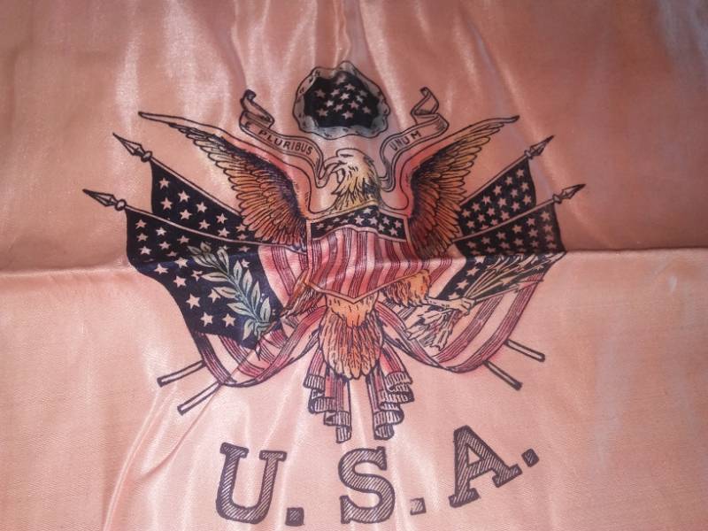lot 414 image: WWI pillowcase, amazing